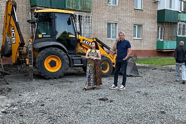 В Оренбурге ремонтируют междворовые проезды